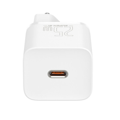 Baseus Super Si Quick Charger gyors hálózati töltő 1C 25W, fehér