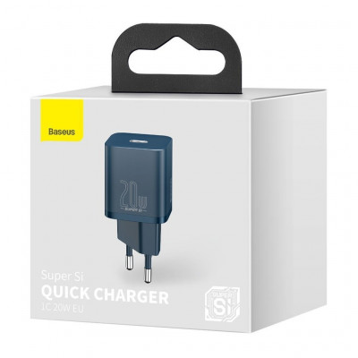Baseus Super Si gyorstöltő 1C 20W, kék
