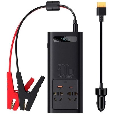 Baseus autós inverter 500W, 220V, CN / EU