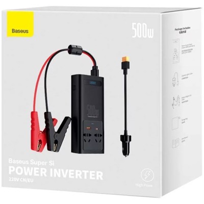 Baseus autós inverter 500W, 220V, CN / EU