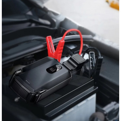 Baseus Super Energy Max Car Jump Starter Powerbank / Indító, 20000mAh, 2000A, USB, fekete