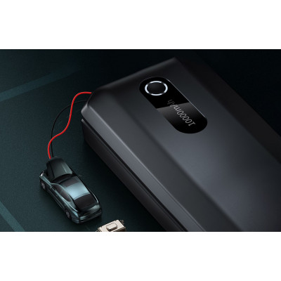 Baseus Super Energy Car Jump Starter Powerbank / Indító, 10000mAh, 1000A, USB, fekete