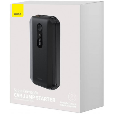 Baseus Super Energy Car Jump Starter Powerbank / Indító, 10000mAh, 1000A, USB, fekete