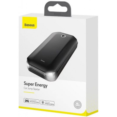 Baseus Super Energy Car Jump Starter Powerbank / Indító, 8000mAh, 400A, USB, fekete