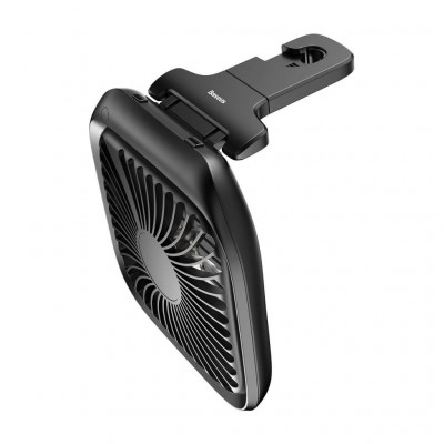 Baseus összecsukható autós ventilátor fejtámlához, fekete