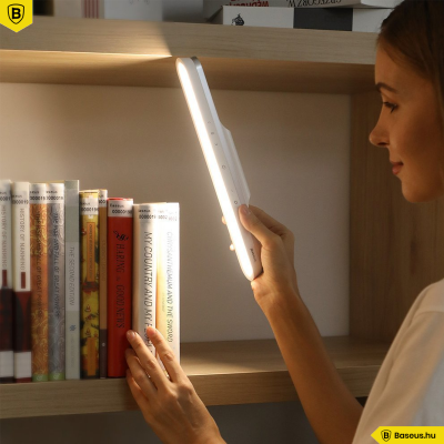 Baseus Magnetic Stepless Pro, led lámpa mágneses tartóval - Fehér