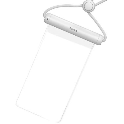 Baseus Cylinder univerzális vízálló tok okostelefonokhoz (fehér)