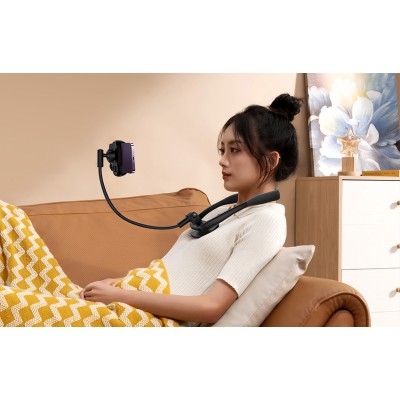 Baseus ComfortJoy Telefontartó nyakra (fekete)