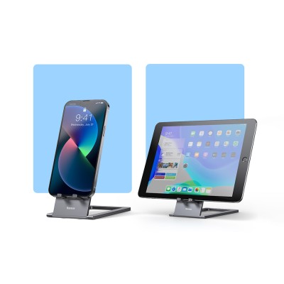 Baseus Fém telefon / táblagép tartó állvány (szürke)