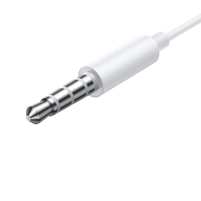 Baseus Encok H17 vezetékes fülhallgató, 3,5 mm-es minijack, fehér