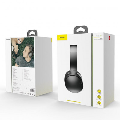 Baseus Encok D02 Pro Bluetooth 5.3 fejhallgató, fekete