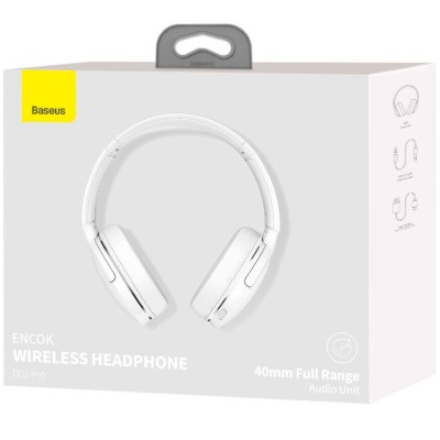 Baseus Encok D02 Pro wireless fejhallgató (fehér) 