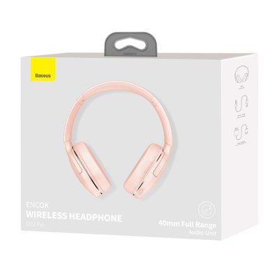 Baseus Encok D02 Pro wireless fejhallgató (rózsaszín)