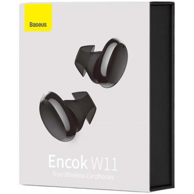 Baseus Encok W11 vezeték nélküli fülhallgató, fekete