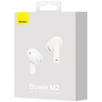 Baseus Bowie M2 TWS fülhallgató, fehér
