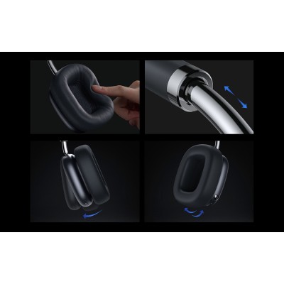 Baseus Bowie H2 Bluetooth 5.2 wireless fejhallgató, ANC (szürke)