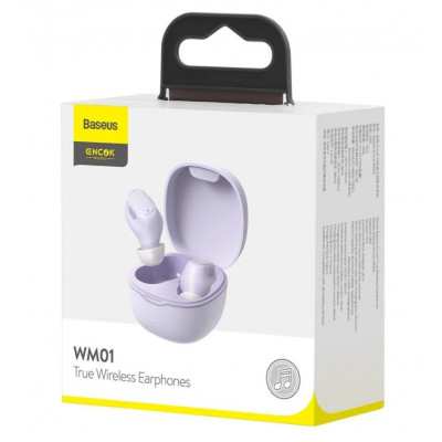 Baseus Encok WM01 TWS fülhallgató, lila
