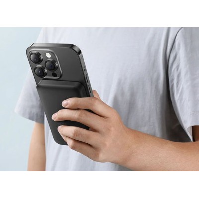 Baseus Magnetic Mini (MagSafe) Powerbank, 5000mAh, 20W (fekete)