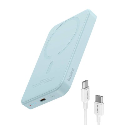 Baseus Magnetic Mini (MagSafe) Powerbank, 5000mAh, 20W (kék)