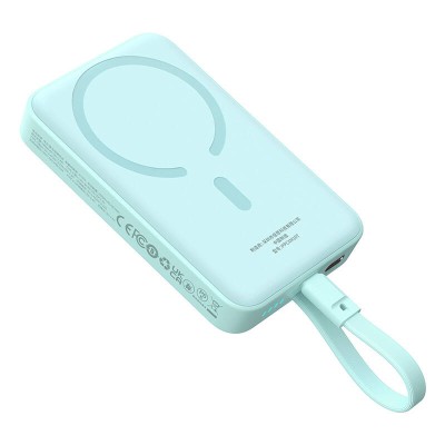 Baseus Magnetic Mini Powerbank, 10000mAh, USB-C 30W, MagSafe (kék)