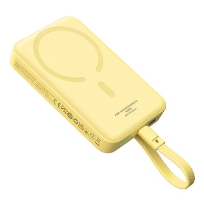 Baseus Magnetic Mini Powerbank 10000mAh USB-C 30W,MagSafe (sárga)