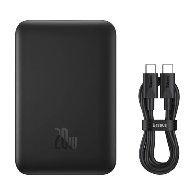 Baseus Mini Air Magnetic (MagSafe) mágneses powerbank 10000mAh 20W (fekete)