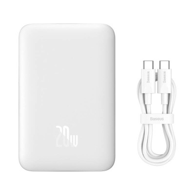 Baseus Mini Air Magnetic (MagSafe) mágneses powerbank 10000mAh 20W (fehér)