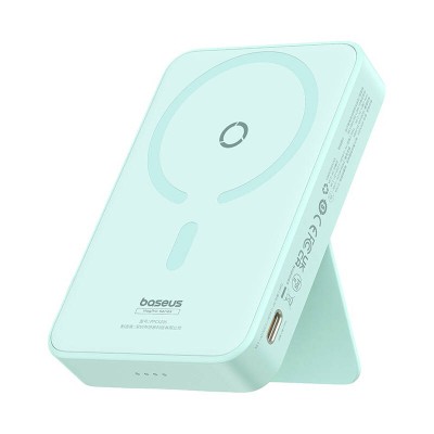 Baseus MagPro Magnetic mágneses Powerbank 5000mAh, 20W, MagSafe (menta)