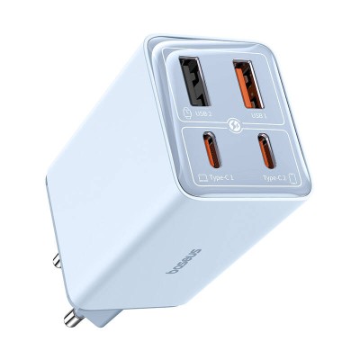 Baseus GAN6 Pro gyorstöltő, 2xUSB-C + 2xUSB, 65W (kék)
