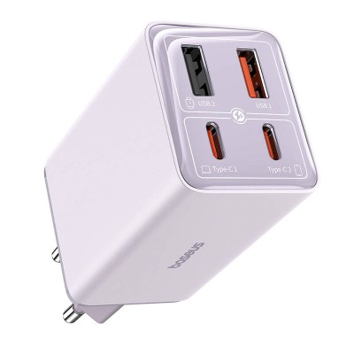 Baseus GAN6 Pro gyorstöltő, 2xUSB-C + 2xUSB, 65W (lila)