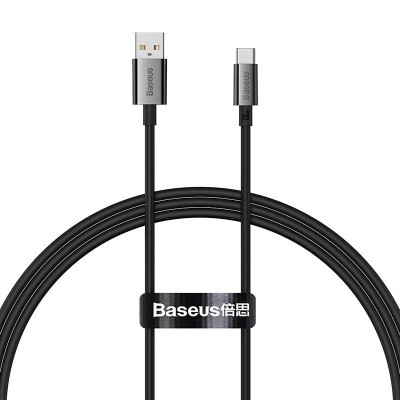 Baseus Superior USB - USB-C kábel, 100W, 1 m (fekete)