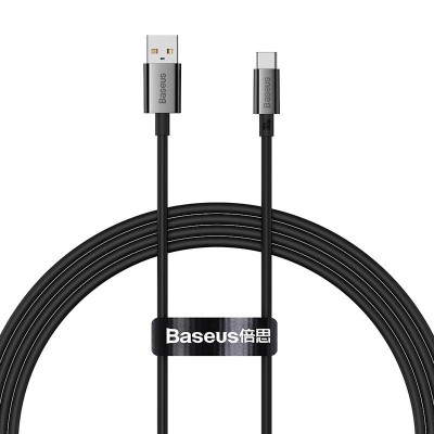 Baseus Superior USB - USB-C kábel, 100W, 1.5 m (fekete)
