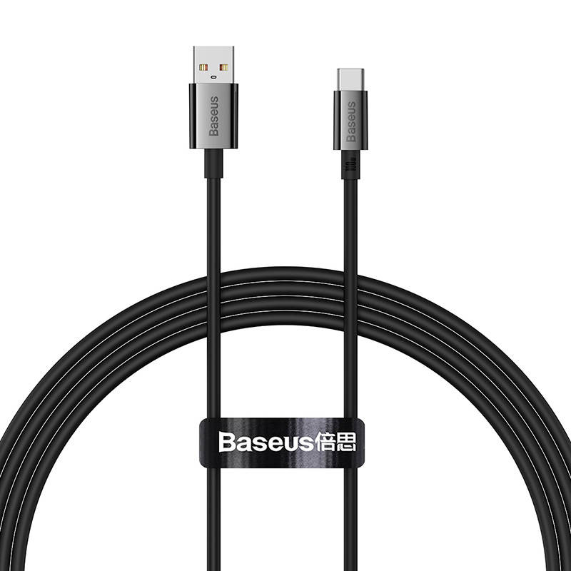 Baseus Superior USB - USB-C kábel, 100W, 1.5 m (fekete)