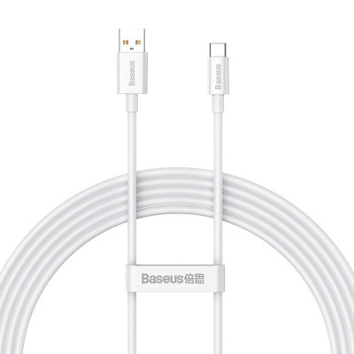 Baseus Superior USB - USB-C kábel, 100W, 2 m (fehér)