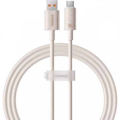 Baseus Habitat Series gyorstöltő kábel USB - USB-C, 100W, 1 m (rózsaszín)