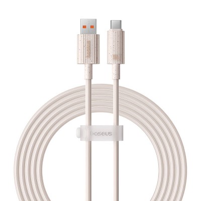 Baseus Habitat Series gyorstöltő kábel USB - USB-C, 100W, 2 m (rózsaszín)