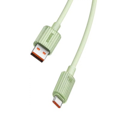 Baseus Habitat Series gyorstöltő kábel USB - USB-C, 100W, 1 m (zöld)