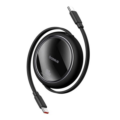 Baseus Free2Draw USB-C – USB-C kábel, PD, 100 W, 1 m (fekete)