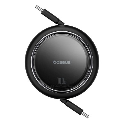 Baseus Free2Draw USB-C – USB-C kábel, PD, 100 W, 1 m (fekete)