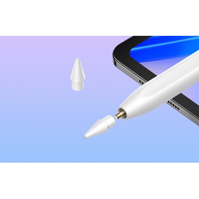 Baseus Stylus Smooth Writing Series ceruza LED kijelzővel, aktív verzió (fehér)