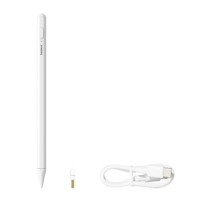 Baseus Stylus Lite Smooth Writing 2 ceruza, LED jelzővel (fehér)