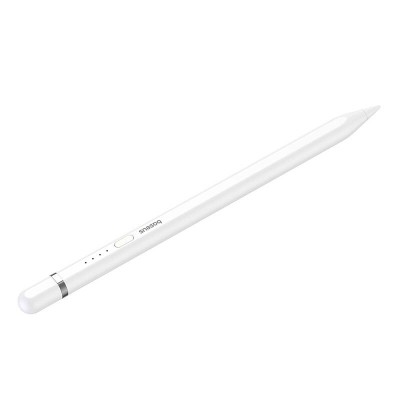 Baseus Stylus Smooth Writing Series ceruza, vezeték nélküli töltéssel, aktív változat Lightning csatlakozóval (fehér)