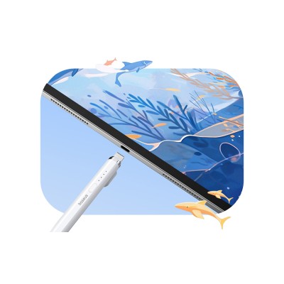 Baseus Stylus Smooth Writing Series ceruza, vezeték nélküli töltéssel, aktív változat Lightning csatlakozóval (fehér)