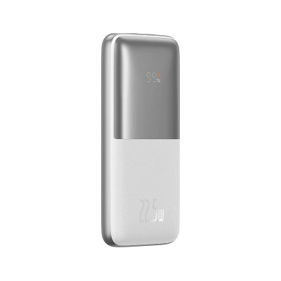Baseus Bipow Pro Powerbank 10000mAh, 2xUSB, USB-C, 22,5W + USB-C kábel (fehér)