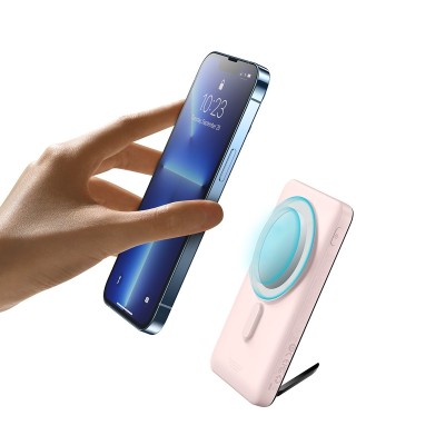 Baseus Magnetic (MagSafe) Powerbank 10000mAh 20W + USB-C kábel (rózsaszín)