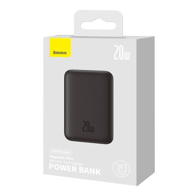 Baseus Magnetic Mini (MagSafe) Powerbank 10000mAh, 20W (fekete)