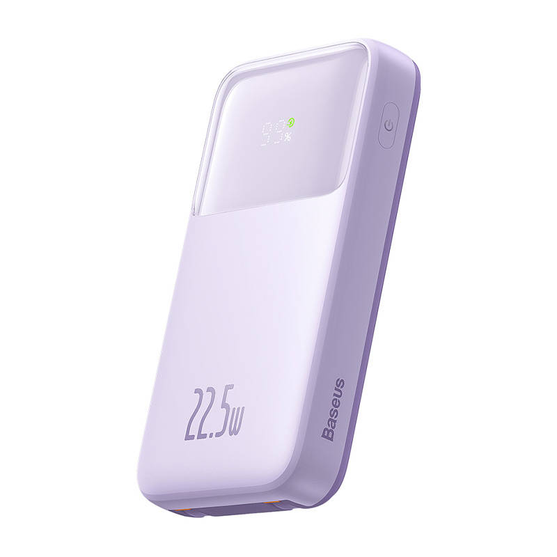 Baseus Powerbank Comet 10000mAh, USB - USB-C, lightning, 22.5W (lila)