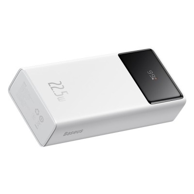Baseus Star-Lord Powerbank 20000mAh, 2xUSB, USB-C, 22.5W (fehér) + USB - USB-C kábel
