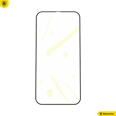 Baseus iPhone 12 Mini 0,25mm kijelzővédő üvegfólia (2db/cs.) - Fekete
