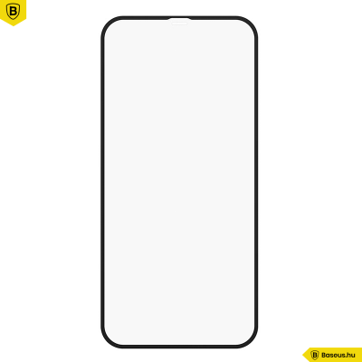 Baseus iPhone 12 Pro Max 0,23mm kijelzővédő üvegfólia (2db/cs.) - Fekete